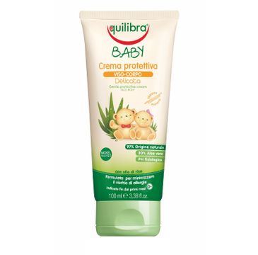 Equilibra Baby Gentle Protective Cream delikatny krem ochronny do twarzy i ciała 0m+ (100 ml)