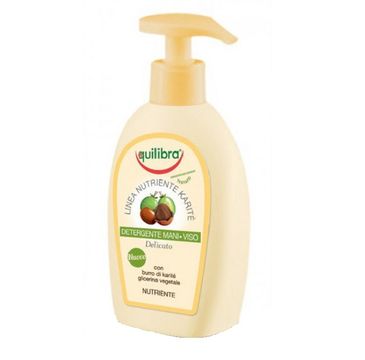 Equilibra Nutriente Karite Detergente Mani Viso żel oczyszczający do twarzy i rąk z masłem shea (300 ml)