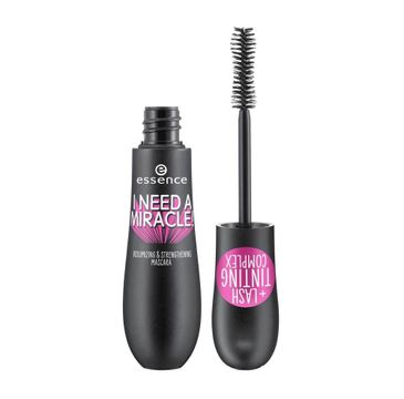 Essence I Need A Miracle! Volumizing & Strengthening Mascara pogrubiający tusz do rzęs 01 Black (16 ml)