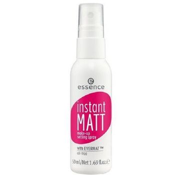 Essence Instant Matt Make-Up Setting spray do utrwalania makijażu 50ml