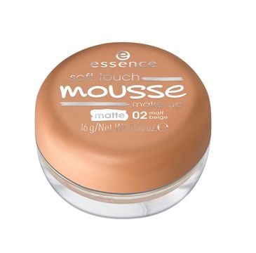 Essence Soft Touche Mousse Make-up podkład matujący w musie 02 Matt Beige 16g