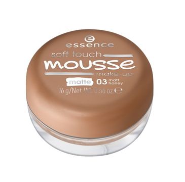 Essence Soft Touche Mousse Make-up podkład matujący w musie 03 Matt Honey 16g