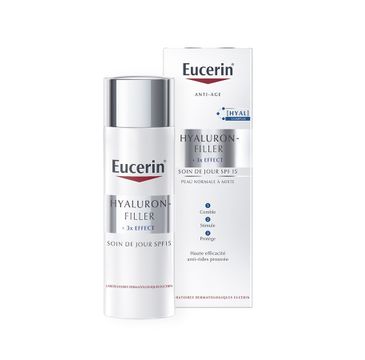 Eucerin Hyaluron-Filler + 3x Effect przeciwzmarszczkowy krem na dzień SPF15 do skóry normalnej i mieszanej 50ml