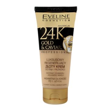 Eveline 24k Gold & Caviar – złoty krem regenerujący do rąk i paznokci (100 ml)