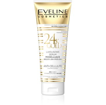 Eveline 24K Gold – luksusowe serum modelujące brzuch, uda i pośladki (250 ml)