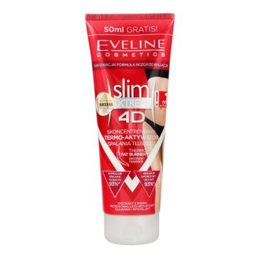 Eveline 4D Slim Extreme – skoncentrowany termo-aktywator spalania tłuszczu (250 ml)