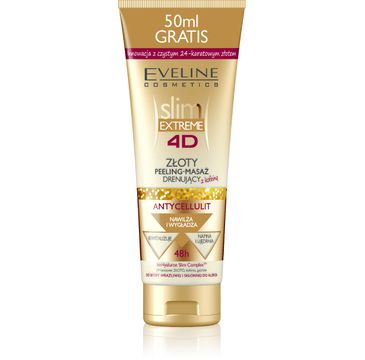 Eveline 4D Slim Extreme – złoty peeling antycellulitowy (50 ml)