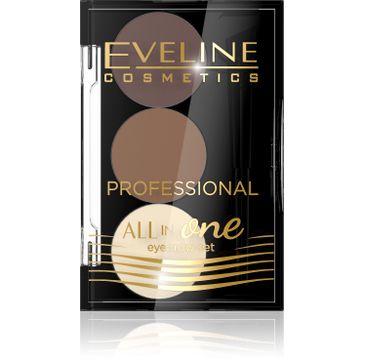Eveline All in One Eyebrow Set – cienie do brwi nr 02 (1.7 g)