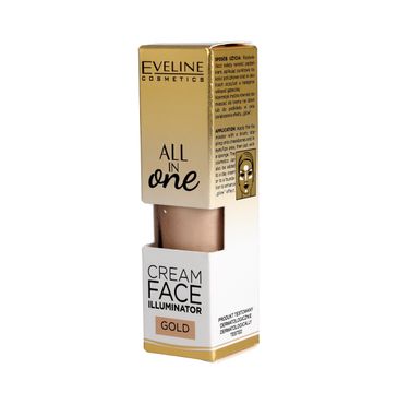 Eveline All in One – kremowy rozświetlacz w płynie Gold (8 ml)