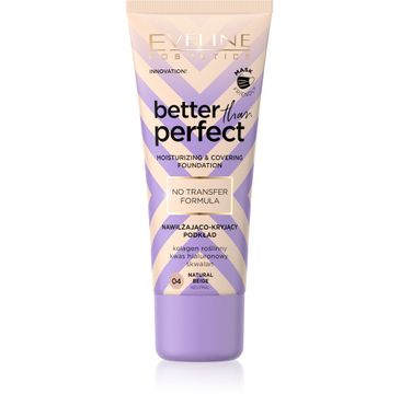 Eveline Better Than Perfect Podkład nawilżająco-kryjący nr 04 Natural Beige (30 ml)
