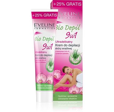 Eveline Bio Depil 9w1 – ultradelikatny krem do depilacji skóry wrażliwej (125 ml)