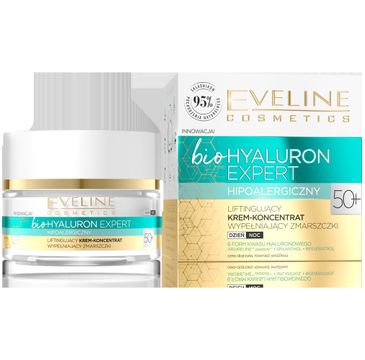 Eveline Bio Hyaluron Expert Liftingujący krem-koncentrat wypełniający zmarszczki 50+ (50 ml)