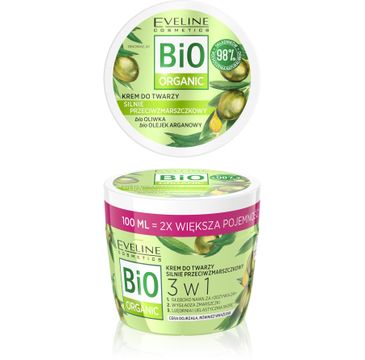 Eveline Bio Organic oliwka aloes łagodzący krem głęboko nawilżający do twarzy i ciała (200 ml)