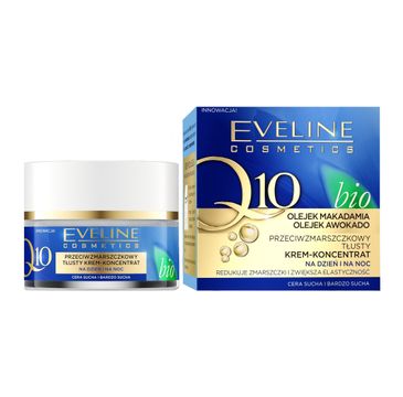 Eveline Bio Q10 przeciwzmarszczkowy tłusty krem-koncentrat na dzień i noc (50 ml)