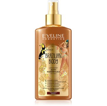 Eveline Brazilian Body – luksusowy złoty rozświetlacz do ciała 5w1 (150 ml)