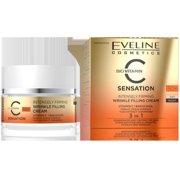 Eveline C Sensation intensywnie ujędrniający krem wypełniający zmarszczki 50+ (50 ml)