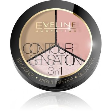 Eveline Contour Sensation – puder do twarzy 3w1 Pink Beige (20 g)