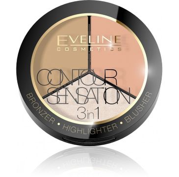Eveline Contour Sensation – puder do twarzy 3w1 Peache Beige (20 g)