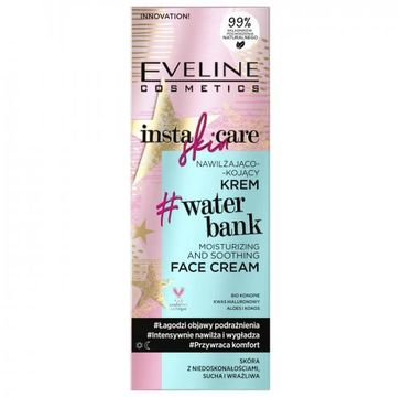 Eveline Cosmetics Insta Skin Care nawilżająco-kojący krem do skóry z niedoskonałościami suchej i wrażliwej (50 ml)