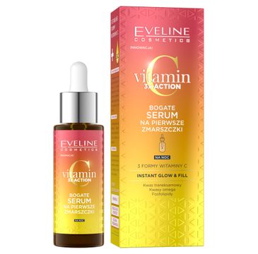 Eveline Cosmetics Vitamin C 3x Action bogate serum na pierwsze zmarszczki (30 ml)