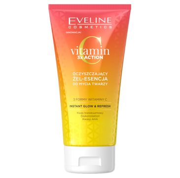Eveline Cosmetics Vitamin C 3x Action oczyszczający żel-esencja do mycia twarzy (150 ml)