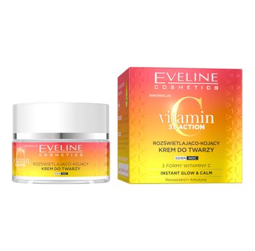 Eveline Cosmetics Vitamin C 3x Action rozświetlająco-kojący krem do twarzy (50 ml)