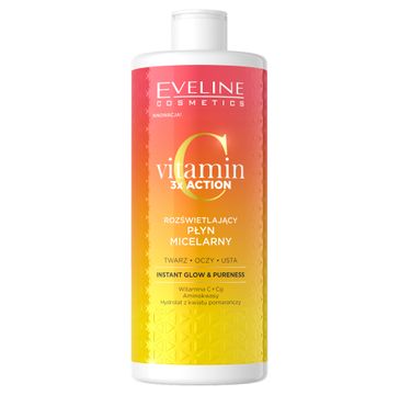 Eveline Cosmetics Vitamin C 3x Action rozświetlający płyn micelarny (500 ml)