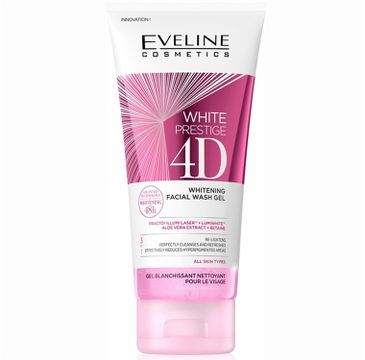 Eveline Cosmetics White Prestige 4D Whitening Facial Wash Gel wybielający żel do mycia twarzy 200ml