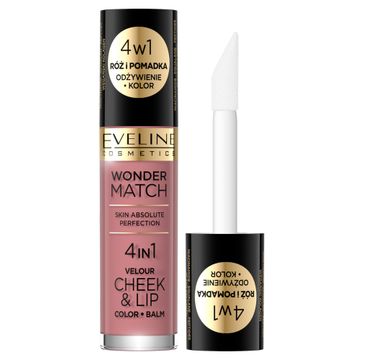 Eveline Cosmetics Wonder Match Velour Cheek&Lip róż i pomadka w płynie 02 (4.5 ml)