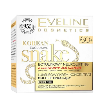 Eveline Korean Exclusive Snake luksusowy krem-koncentrat multiliftingujacy 60+ (50 ml)
