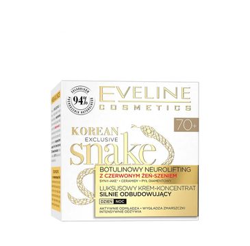 Eveline Exclusive Snake luksusowy krem-koncentrat silnie odbudowujący 70+ (50 ml)