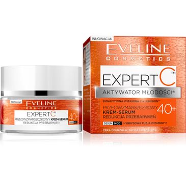 Eveline Expert C – krem-serum przeciwzmarszczkowe – redukcja przebarwień 40+ (50 ml)