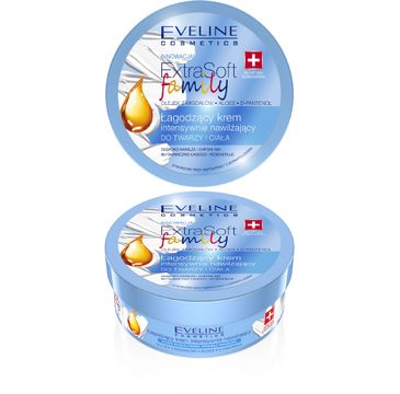 Eveline Extra Soft Family – łagodzący krem intensywnie nawilżający do twarzy i ciała (175 ml)