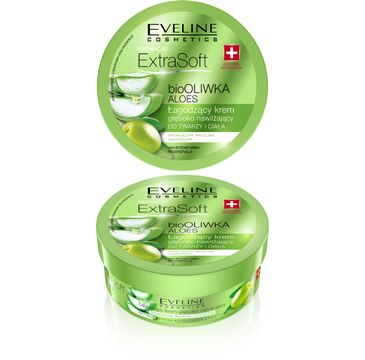 Eveline Extra Soft – łagodzący krem głęboko nawilżający bioOliwka i aloes (175 ml)