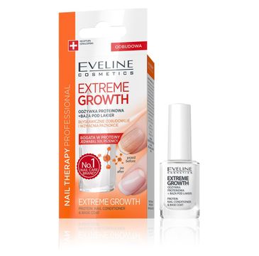 Eveline Extreme Growth – odżywka proteinowa i baza pod lakier (12 ml)