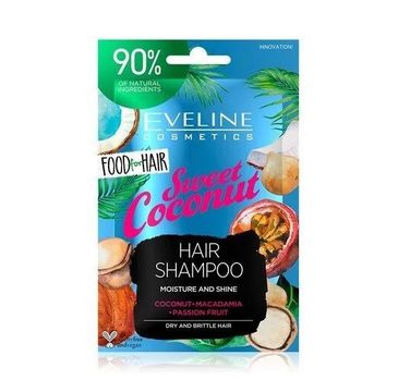 Eveline Cosmetics Food For Hair szampon Sweet Coconut nawilżający saszetka (20 ml)