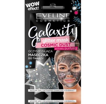 Eveline Galaxity Glitter Mask – maseczka oczyszczająca z brokatem (10 ml)