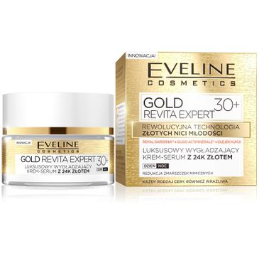 Eveline Gold Revita Expert 30+ – krem-serum wygładzające na dzień i noc (50 ml)
