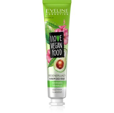 Eveline I Love Vegan Food (krem regenerujący do rąk Awokado i Hibiskus 50 ml)