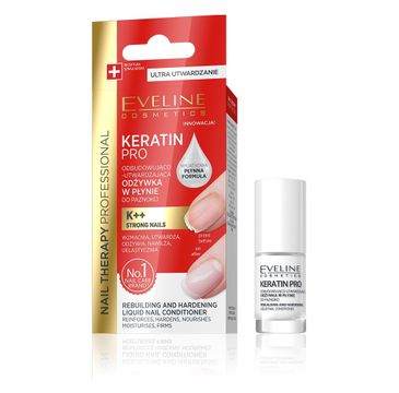 Eveline Keratin Pro (Nail Therapy odżywka do paznokci odbudowująco-utwardzająca  5 ml)