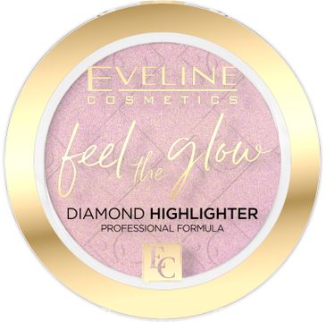 Eveline Cosmetics Feel the Glow rozświetlacz w kamieniu 03 Rose Gold (4.2 g)