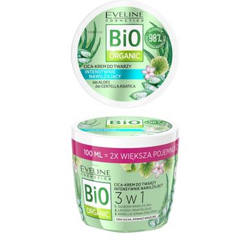 Eveline Bio Organic krem do twarzy intensywnie nawilżający (100 ml)