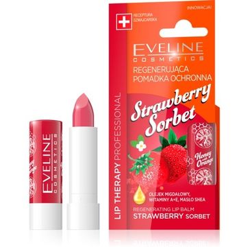 Eveline Lip Therapy Professional (pomadka regenerująca do ust Strawberry Sorbet 1 szt.)