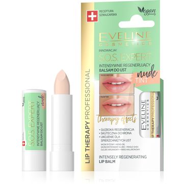 Eveline Lip Therapy S.O.S. Expert (intensywnie regenerujący balsam do ust Tint Nude 1 szt.)