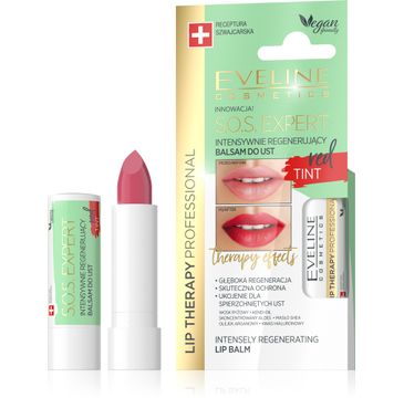 Eveline Lip Therapy S.O.S. Expert (intensywnie regenerujący balsam do ust Tint Red 1 szt.)