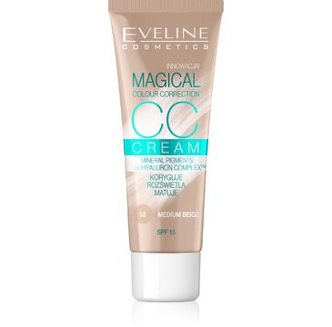 Eveline Magical CC Cream – fluid do twarzy nr 52 Średni Beż (30 ml)