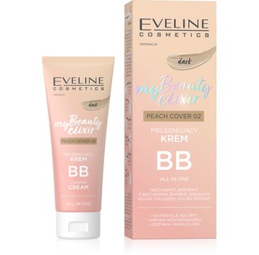 Eveline Cosmetics My Beauty Elixir pielęgnujący krem BB all in one 02 Peach Cover Dark (30 ml)
