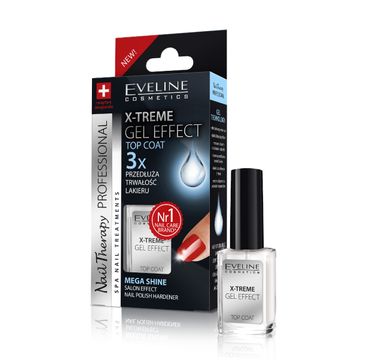 Eveline  X-Treme Gel Effect (Eveline Nail Therapy lakier odżywka płynne szkło do paznokci 12 ml)