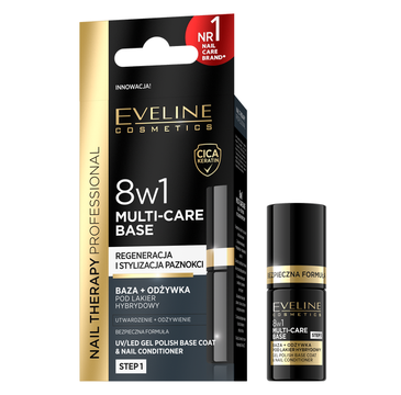 Eveline Nail Therapy Multi-Care Base 8w1 baza + odżywka pod lakier hybrydowy
