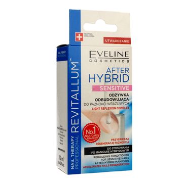 Eveline Nail Therapy Revitallum (odżywka do paznokci odbudowująca After Hybrid Sensitive 12 ml)